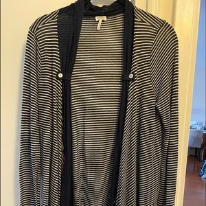 Splendid cardigan cotton size large bottom hem asymmetrical high low hem